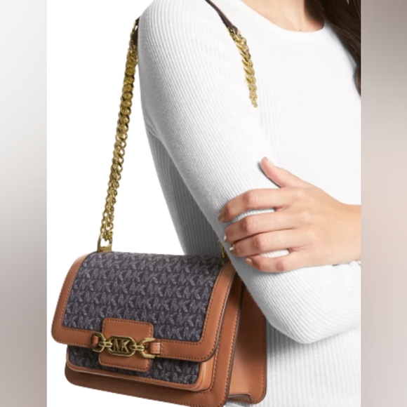 Michael Kors Dk Denim Lg Shoulder Bag - Picture 1 of 9